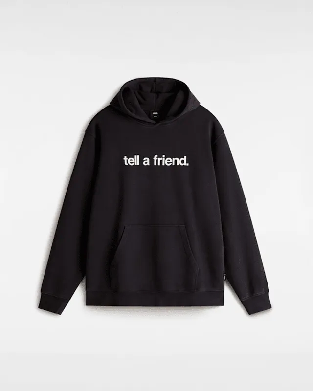 Vans - Tell A Friend Crew Pullover Hoodie, Man, Black