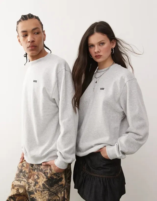 Vans - Left Chest Logo Sweatshirt, Man, Grey