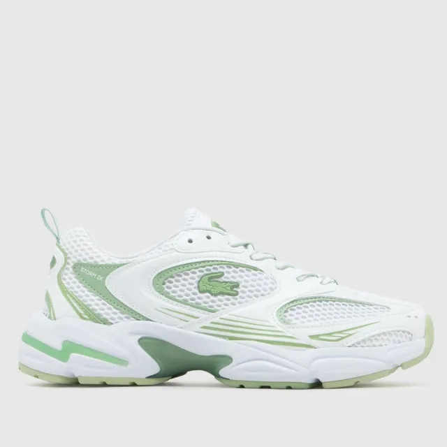 Lacoste Women's Storm 96 2K Sneakers - White & Green