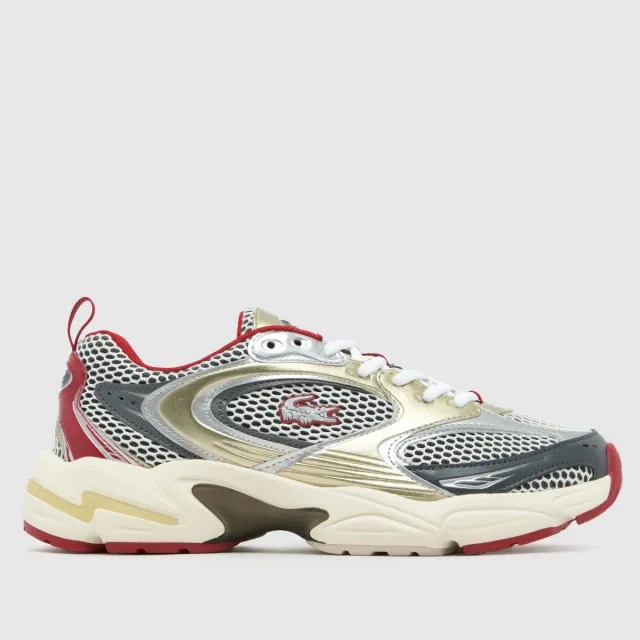 Lacoste Women's Storm 96 2K Sneakers - Red & Off White