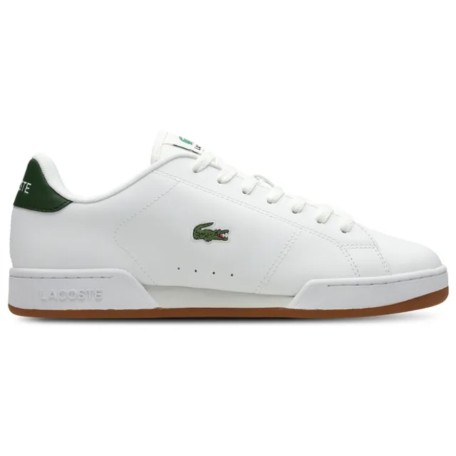 Lacoste Men's Carnaby Cup Leather Sneakers - White & Dark Green