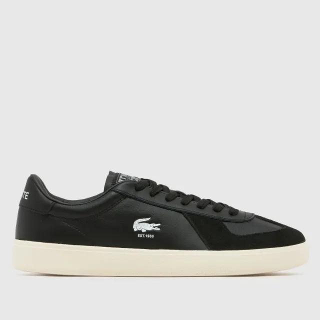 Lacoste Men's Baseshot Pro Leather Sneakers - Black & Off White