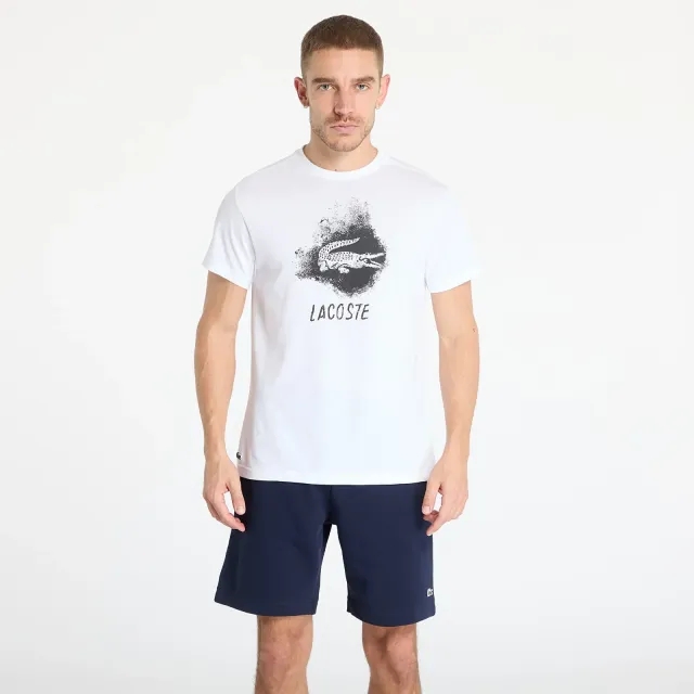 Lacoste Ultra Dry Graphic Sport T-shirt - White