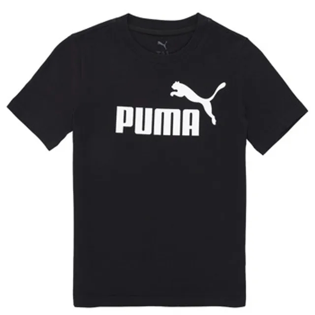Puma  ESS NO1 LOGO TEE B  boys's Children's T shirt in Black