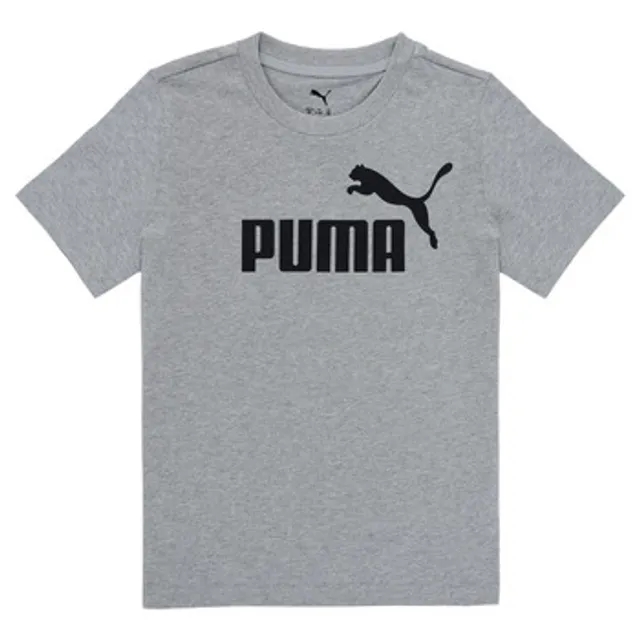 PUMA Ess No. 1 Logo T-Shirt Youth, Medium Grey Heather