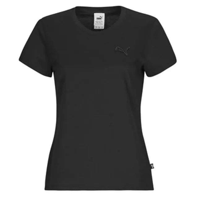 Puma  TEE W MIF BADGE BRODE  women's T shirt in Black