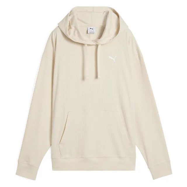 Puma  ESS ELEVATED RIB HOODIE  women's Sweatshirt in Beige