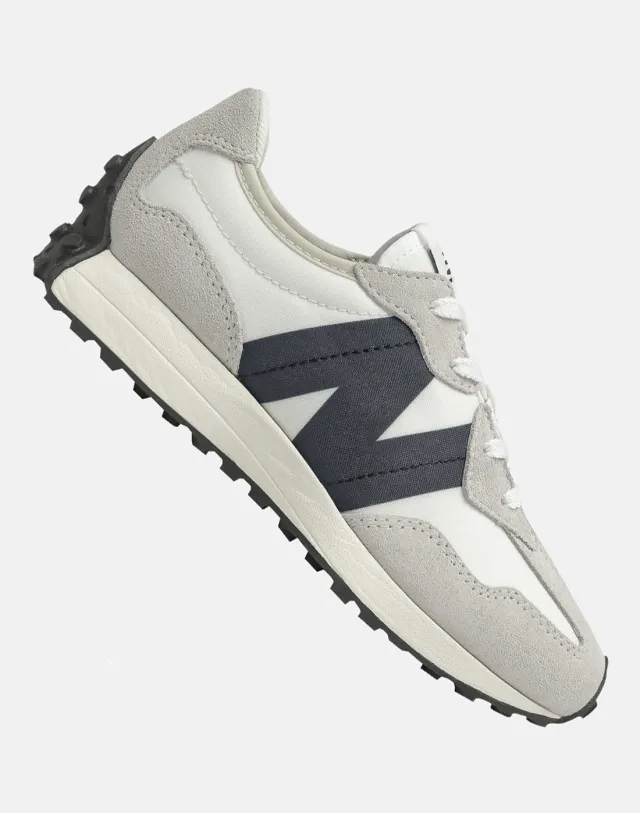 New Balance Older Kids 327 Trainers in White/Black