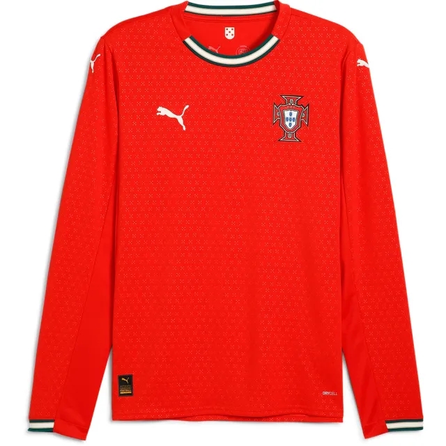 Puma Portugal Mens LS Home Shirt 2025
