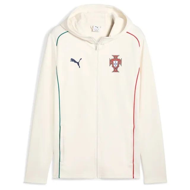 PUMA Portugal Casuals Full-Zip Hooded Jacket Men, Sugared Almond/Persian Blue