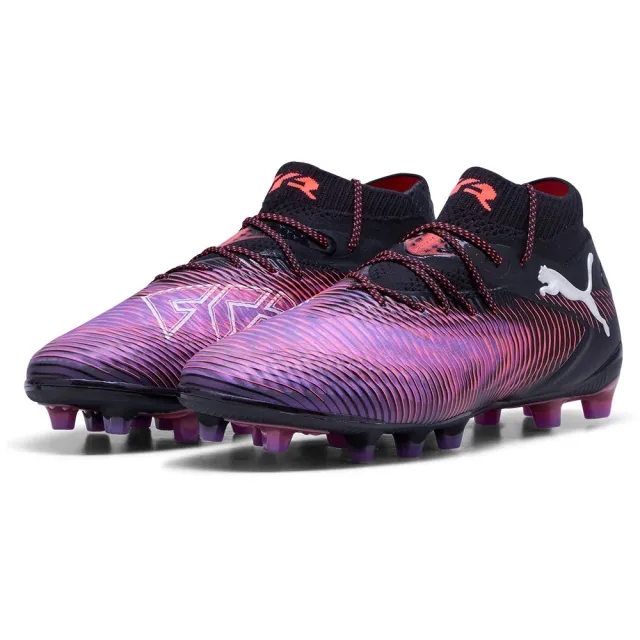Puma Future 8 Ultimate Ag Unlimited - Puma Black/Puma White/Glowing Red - ['Black']