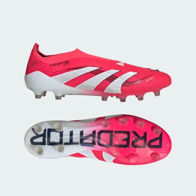 Adidas Predator Elite Laceless Ag Pure Victory - Lucid Red/Footwear White/Core Black - ['Red']
