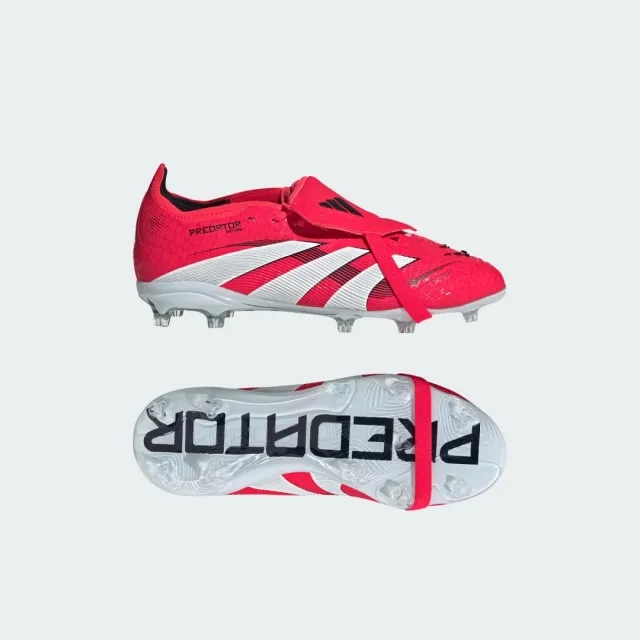 Adidas Predator Elite Fold-Over Tongue Fg Pure Victory - Lucid Red/Footwear White/Core Black Kids - ['Red']