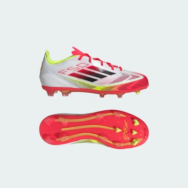 Adidas F50 Elite Fg Pure Victory - Footwear White/Core Black/Solar Yellow Kids - ['White']