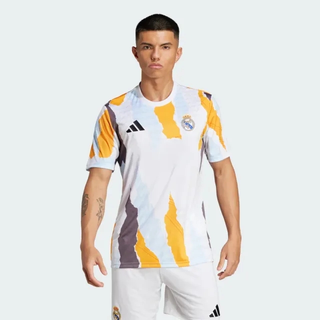 adidas Real Madrid Mens SS Pre-Match Home Shirt 2024/25