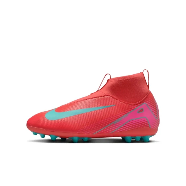 Nike Air Zoom Mercurial Superfly 10 Academy Ag Mad Energy - Ember Glow/Aurora Green Kids - ['Red']