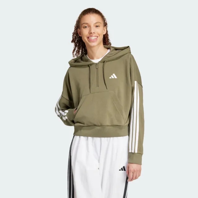 Adidas Essentials 3 Stripes French Terry Hoodie