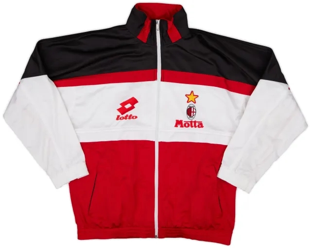 1993-94 AC Milan Lotto Track Jacket - 8/10 - (XL.Boys)