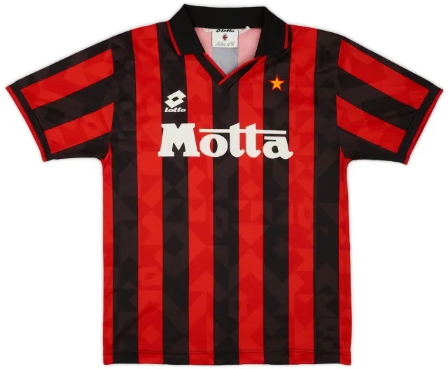 Lotto 1993-94 AC Milan Home Shirt - 8/10 - (S)