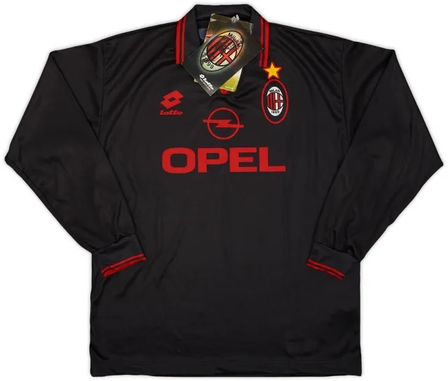 Lotto 1996-97 AC Milan Basic Third L/S Shirt (XL.Boys)