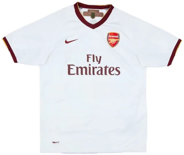 Nike 2007-08 Arsenal Away Shirt - 7/10 - (XL.Boys)
