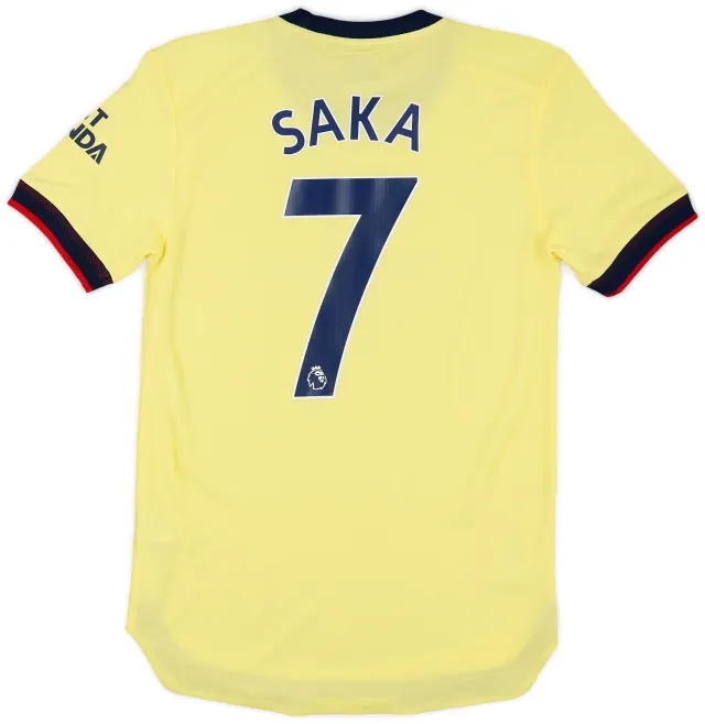 Nike 2021-22 Arsenal Authentic Away Shirt Saka #7 - 8/10 - (XS)