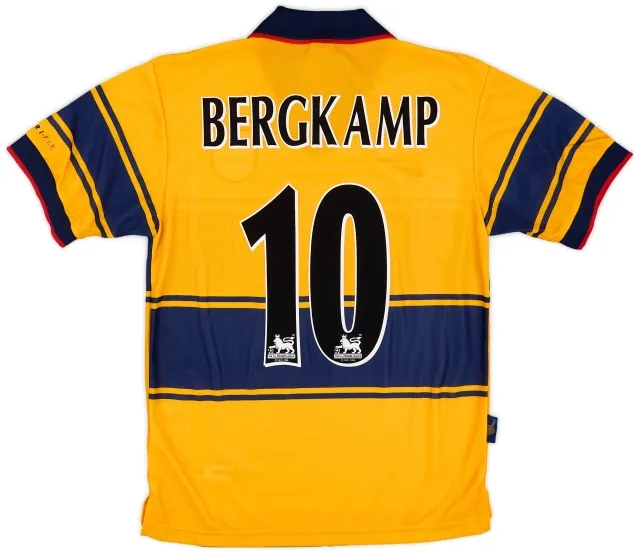 Nike 1997-99 Arsenal Away Shirt Bergkamp #10 (XS)