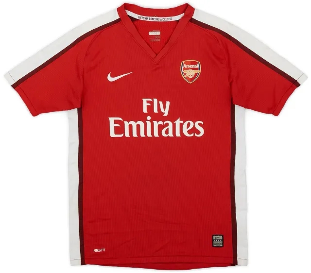 Nike 2008-10 Arsenal Home Shirt - 6/10 - (L.Boys)