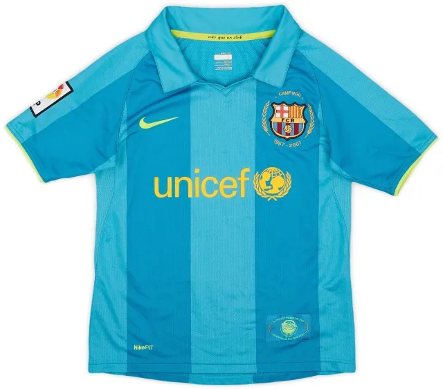 Nike 2007-09 Barcelona Away Shirt - 9/10 - (S.Boys)