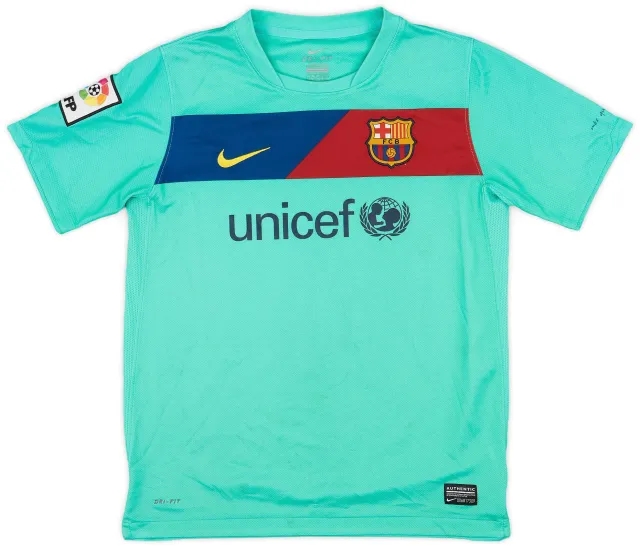 Nike 2010-11 Barcelona Away Shirt - 8/10 - (L.Boys)