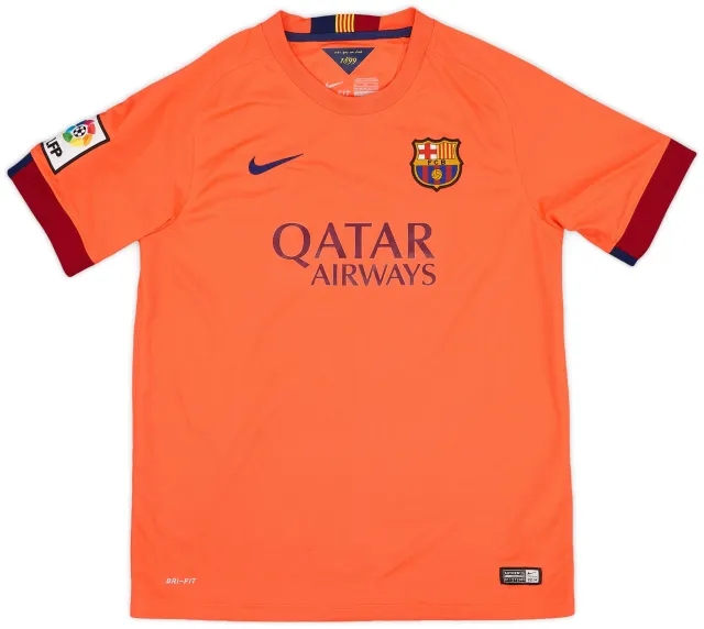 Nike 2014-15 Barcelona Away Shirt - 8/10 - (XL.Boys)