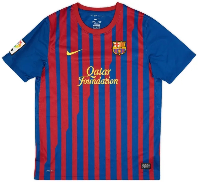 Nike 2011-12 Barcelona Home Shirt - 9/10 - (XL.Boys)
