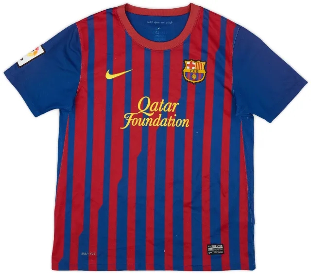 Nike 2011-12 Barcelona Home Shirt - 7/10 - (XL.Boys)