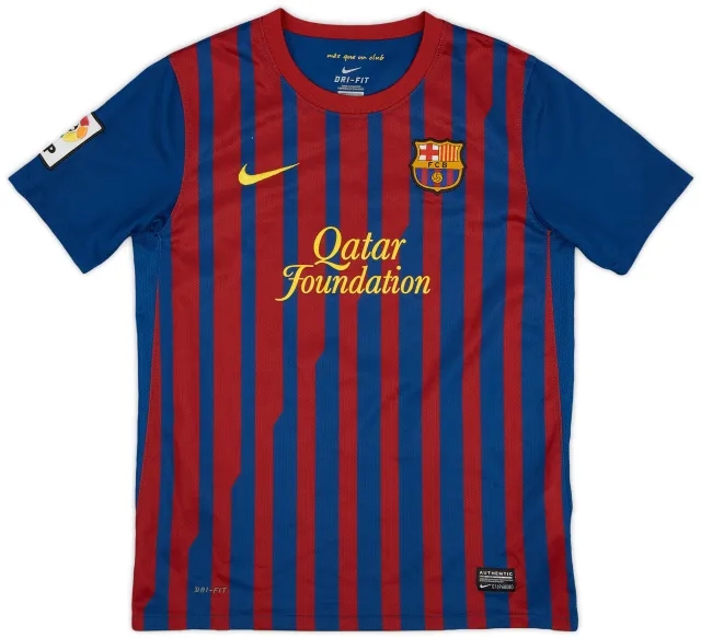 Nike 2011-12 Barcelona Home Shirt - 9/10 - (L.Boys)