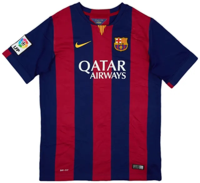 Nike 2014-15 Barcelona Home Shirt - 8/10 - (XL.Boys)