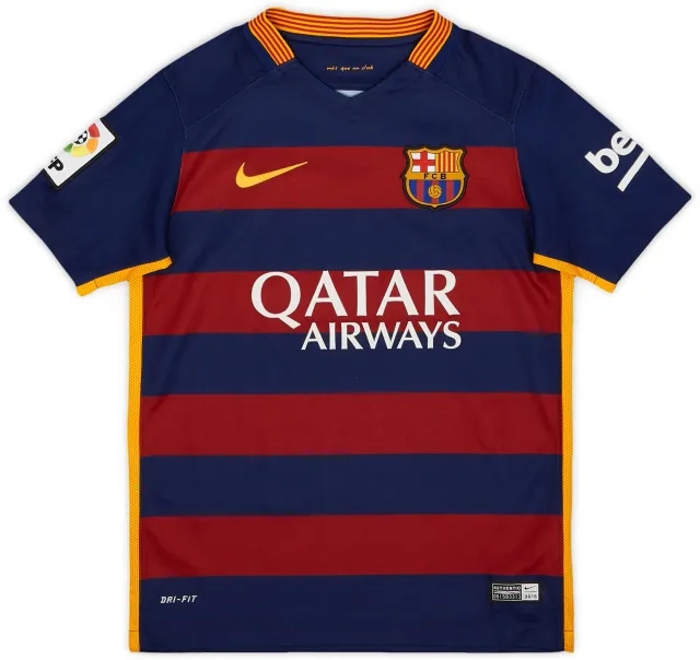 Nike 2015-16 Barcelona Home Shirt - 8/10 - (S.Boys)