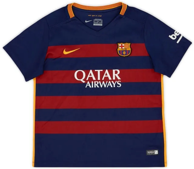 Nike 2015-16 Barcelona Home Shirt - 8/10 - (7-8 Years)
