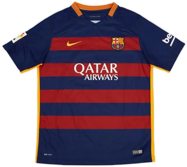 Nike 2015-16 Barcelona Home Shirt - 9/10 - (XL.Boys)