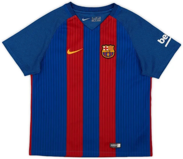 Nike 2016-17 Barcelona Home Shirt - 8/10 - (S.Boys)