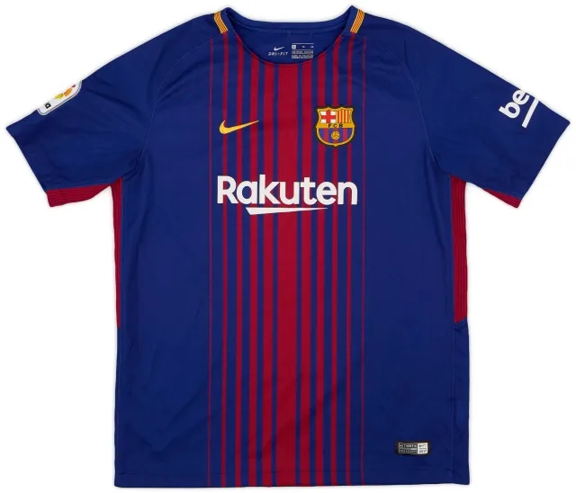 Nike 2017-18 Barcelona Home Shirt - 9/10 - (XL.Boys)