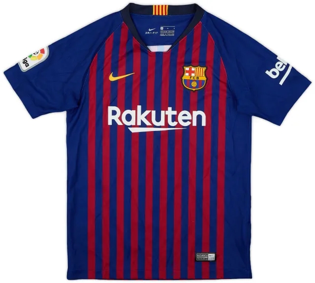 Nike 2018-19 Barcelona Home Shirt - 8/10 - (M.Boys)