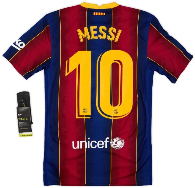 Nike 2020-21 Barcelona Home Shirt Messi #10 (XS)