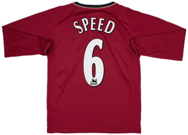 Reebok 2006-08 Bolton Away L/S Shirt Speed #6 - 7/10 - (M)