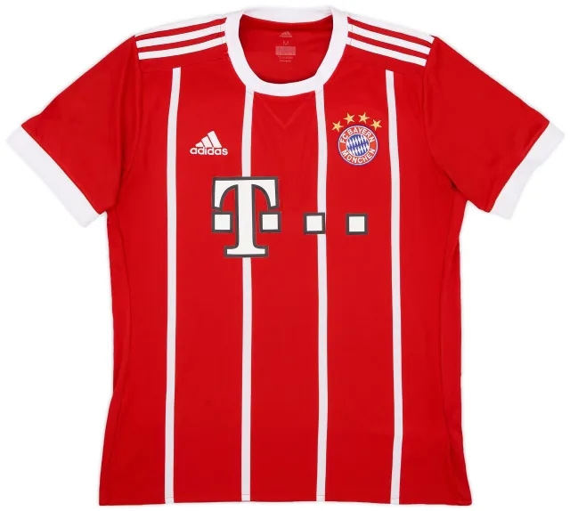 adidas 2017-18 Bayern Munich Home Shirt - 5/10 - (M)
