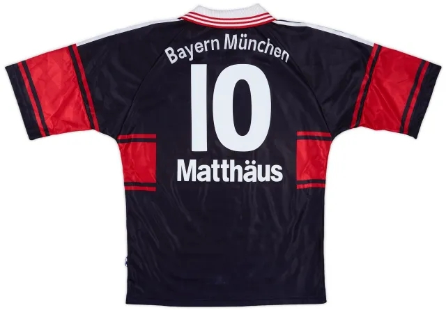 adidas 1997-99 Bayern Munich Home Shirt Matthaus #10 (S)
