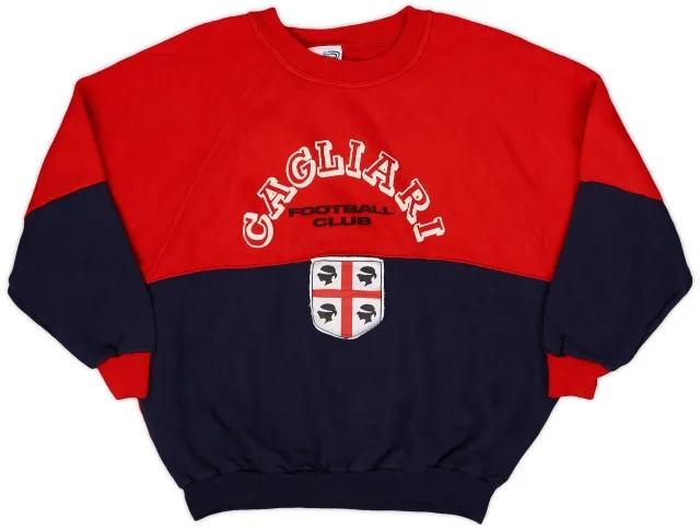 Training 1990-91 Cagliari Le Felpe dei Grandi Club Sweat Top - 8/10 - (L)