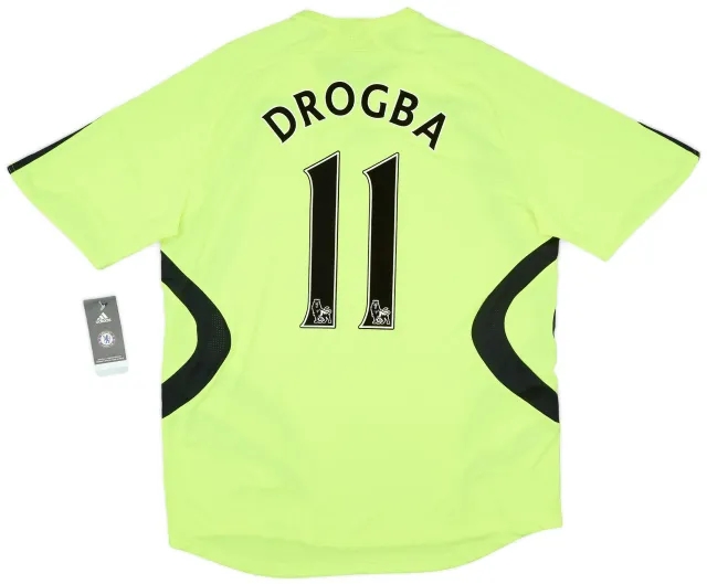 adidas 2007-08 Chelsea Away Shirt Drogba #11 (L)