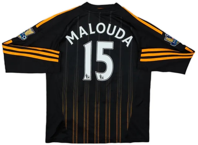 adidas 2010-11 Chelsea Away L/S Shirt Malouda #15 - 8/10 - (S.Boys)