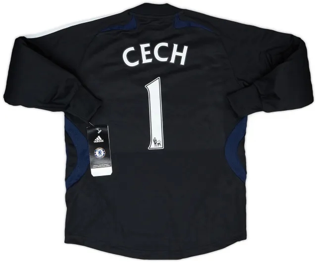 adidas 2007-08 Chelsea GK Shirt Cech #1 (XS.Boys)