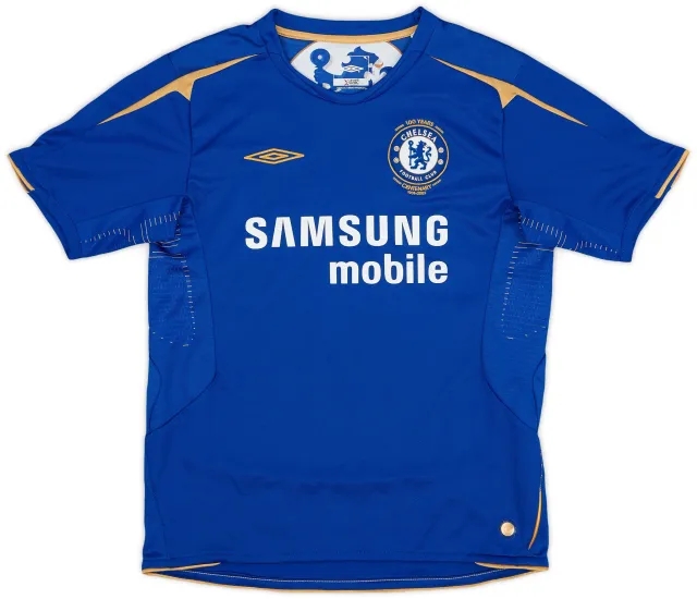 Umbro 2005-06 Chelsea Centenary Home Shirt - 9/10 - (M.Boys)